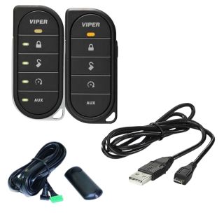 Viper 7857V Rechargeable Battery 2-way + 7656V 1-Way Replacement Remote + 6826T 2-Way Control Center with Cable and USB Charging Cable
