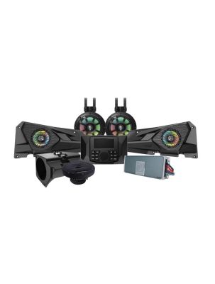 Diamond Audio MSRZRKM32 - 2014+ RZR© 2DR / 4DR 6.5" 2-Way Power Sports All Weather Coaxial Speaker 6-Channel Full Range Class D Waterproof Amplifier